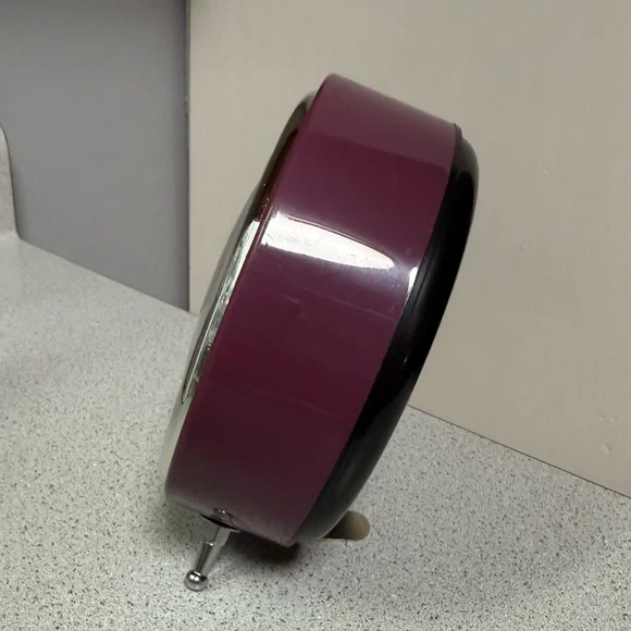 Hello Kitty Purple Alarm Clock with holographic face/glowing hands. Y2K. - Picture 3 of 9